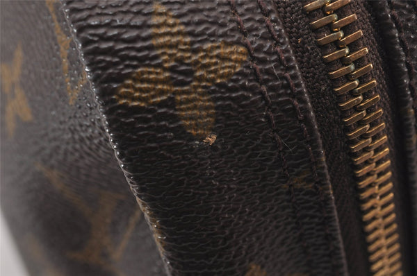 Auth Louis Vuitton Monogram Trousse Toilette 28 Clutch Hand Bag M47522 LV 1466I