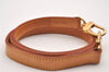 Authentic Louis Vuitton Leather Shoulder Strap Beige 39.6" LV 1466J