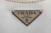 Authentic PRADA Nylon Leather Shoulder Hand Bag BR0810 White Cream 1466K