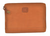 Authentic Burberrys Vintage Leather Clutch Documents PC Case Brown 1468K