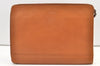 Authentic Burberrys Vintage Leather Clutch Documents PC Case Brown 1468K