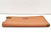Authentic Burberrys Vintage Leather Clutch Documents PC Case Brown 1468K