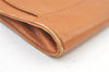 Authentic Burberrys Vintage Leather Clutch Documents PC Case Brown 1468K