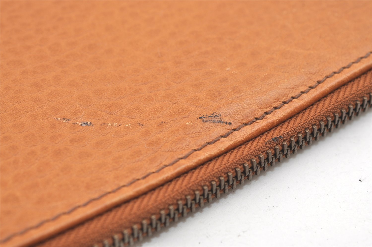 Authentic Burberrys Vintage Leather Clutch Documents PC Case Brown 1468K
