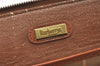 Authentic Burberrys Vintage Leather Clutch Documents PC Case Brown 1468K