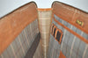Authentic Burberrys Vintage Leather Clutch Documents PC Case Brown 1468K
