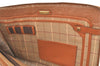 Authentic Burberrys Vintage Leather Clutch Documents PC Case Brown 1468K