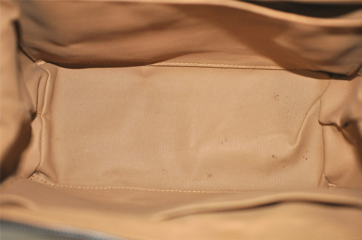 Authentic GUCCI Vintage Clutch Hand Bag Purse GG PVC Leather Brown 1469J