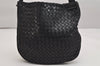 Authentic BOTTEGA VENETA Intrecciato Leather Shoulder Cross Body Bag Black 1469K