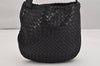 Authentic BOTTEGA VENETA Intrecciato Leather Shoulder Cross Body Bag Black 1469K