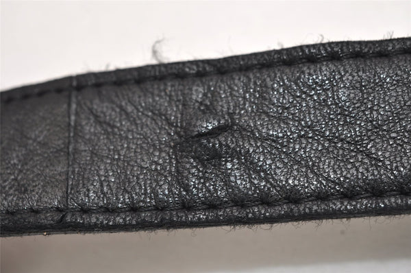 Authentic BOTTEGA VENETA Intrecciato Leather Shoulder Cross Body Bag Black 1469K