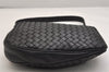 Authentic BOTTEGA VENETA Intrecciato Leather Shoulder Cross Body Bag Black 1469K