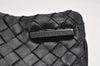 Authentic BOTTEGA VENETA Intrecciato Leather Shoulder Cross Body Bag Black 1469K