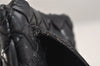 Authentic BOTTEGA VENETA Intrecciato Leather Shoulder Cross Body Bag Black 1469K