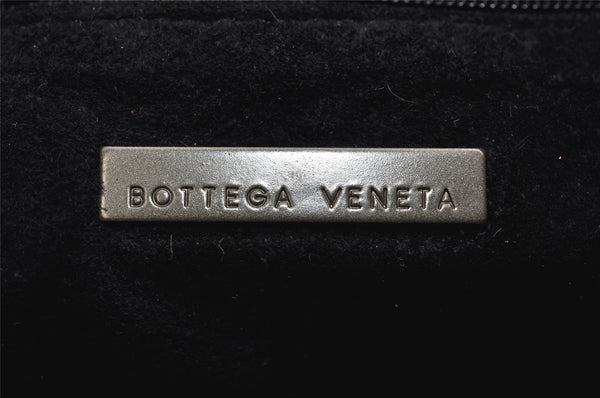 Authentic BOTTEGA VENETA Intrecciato Leather Shoulder Cross Body Bag Black 1469K