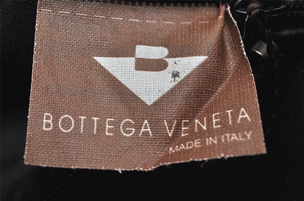 Authentic BOTTEGA VENETA Intrecciato Leather Shoulder Cross Body Bag Black 1469K