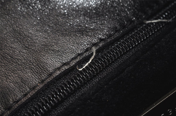 Authentic BOTTEGA VENETA Intrecciato Leather Shoulder Cross Body Bag Black 1469K