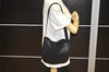 Authentic BOTTEGA VENETA Intrecciato Leather Shoulder Cross Body Bag Black 1469K