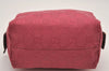 Authentic GUCCI Vintage Pouch Purse GG Canvas Leather 29595 Pink 1470J