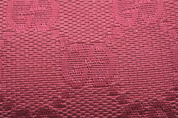 Authentic GUCCI Vintage Pouch Purse GG Canvas Leather 29595 Pink 1470J