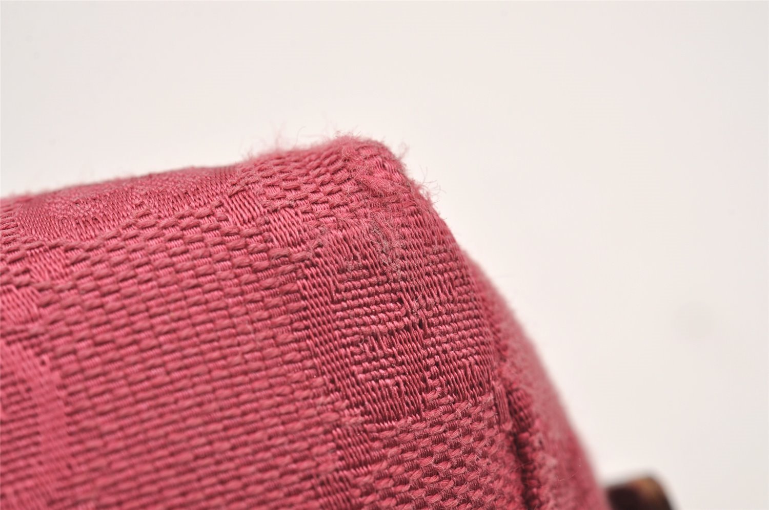 Authentic GUCCI Vintage Pouch Purse GG Canvas Leather 29595 Pink 1470J