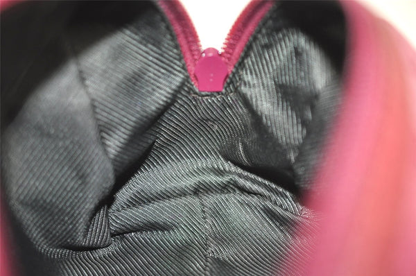 Authentic GUCCI Vintage Pouch Purse GG Canvas Leather 29595 Pink 1470J