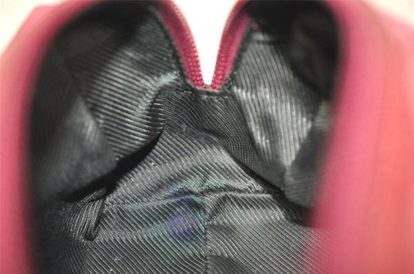 Authentic GUCCI Vintage Pouch Purse GG Canvas Leather 29595 Pink 1470J