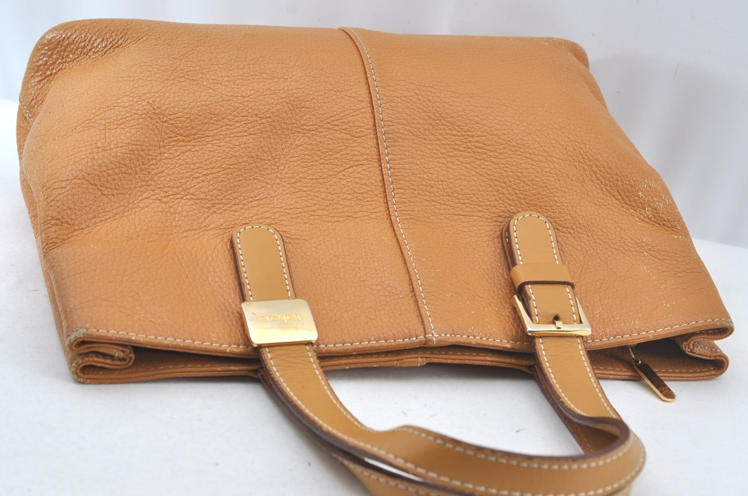 Authentic BURBERRY Vintage Leather Shoulder Hand Bag Brown 1470K