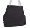 Authentic PRADA Vintage Nylon Tessuto Plastic Tote Hand Bag Purse Black 1471J