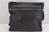 Authentic Christian Dior Trotter Shoulder Cross Body Bag PVC Leather Black 1471K