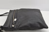 Authentic Christian Dior Trotter Shoulder Cross Body Bag PVC Leather Black 1471K