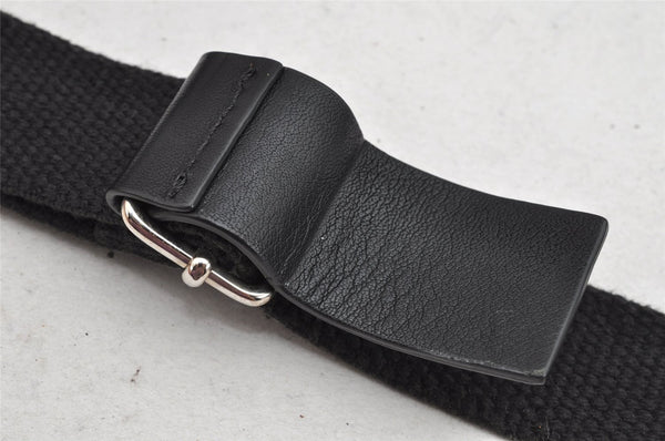 Authentic Christian Dior Trotter Shoulder Cross Body Bag PVC Leather Black 1471K