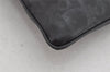 Authentic Christian Dior Trotter Shoulder Cross Body Bag PVC Leather Black 1471K