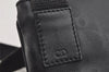 Authentic Christian Dior Trotter Shoulder Cross Body Bag PVC Leather Black 1471K