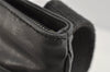 Authentic Christian Dior Trotter Shoulder Cross Body Bag PVC Leather Black 1471K