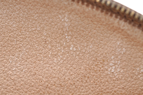 Auth Louis Vuitton Monogram Trousse Demi Ronde 23 Cosmetic Pouch M47520 LV 1472I