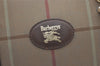 Authentic Burberrys Check Canvas Leather Shoulder Hand Bag Khaki Green 1472K
