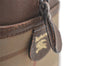 Authentic Burberrys Check Canvas Leather Shoulder Hand Bag Khaki Green 1472K