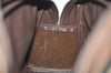 Authentic Burberrys Check Canvas Leather Shoulder Hand Bag Khaki Green 1472K