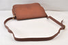 Authentic Burberrys Leather Shoulder Cross Body Bag Purse Brown Box 1473K