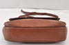 Authentic Burberrys Leather Shoulder Cross Body Bag Purse Brown Box 1473K