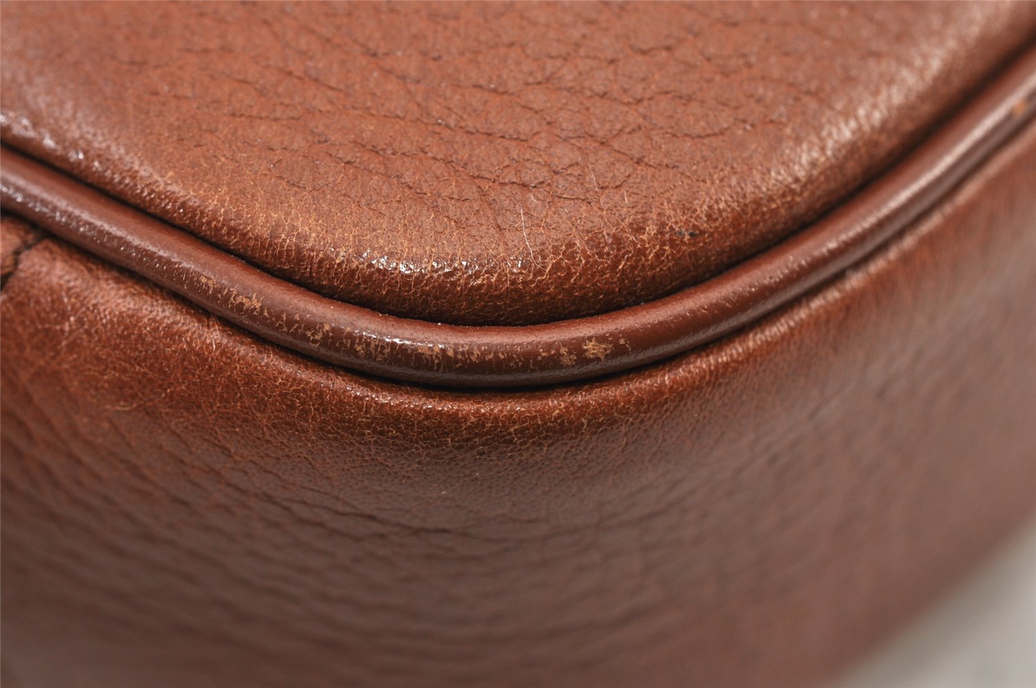 Authentic Burberrys Leather Shoulder Cross Body Bag Purse Brown Box 1473K