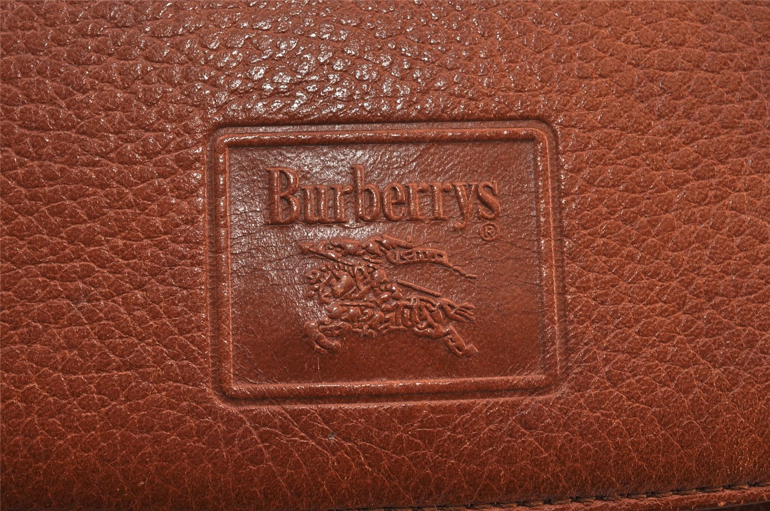 Authentic Burberrys Leather Shoulder Cross Body Bag Purse Brown Box 1473K