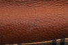 Authentic Burberrys Leather Shoulder Cross Body Bag Purse Brown Box 1473K