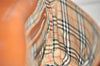 Authentic Burberrys Leather Shoulder Cross Body Bag Purse Brown Box 1473K