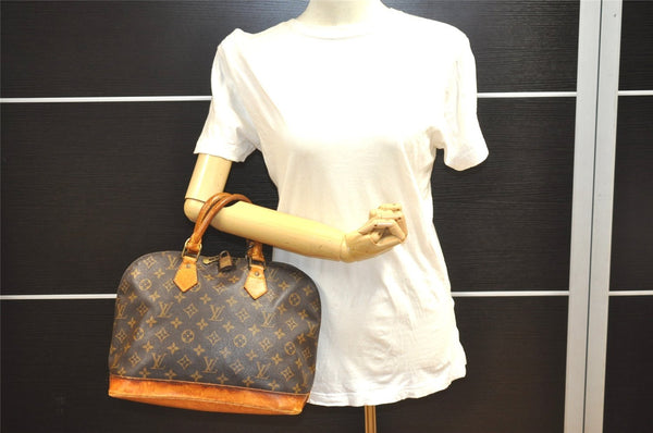 Authentic Louis Vuitton Monogram Alma Hand Bag Purse M51130 LV 1475I