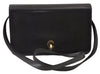 Authentic Christian Dior Vintage Shoulder Bag Purse Leather Black CD 1475K