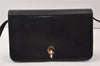 Authentic Christian Dior Vintage Shoulder Bag Purse Leather Black CD 1475K