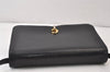Authentic Christian Dior Vintage Shoulder Bag Purse Leather Black CD 1475K