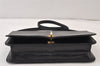 Authentic Christian Dior Vintage Shoulder Bag Purse Leather Black CD 1475K